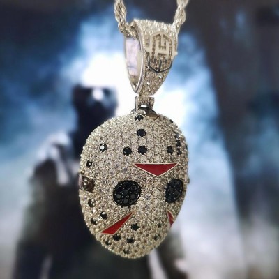  Iced Hockey Murder False Face Pendant