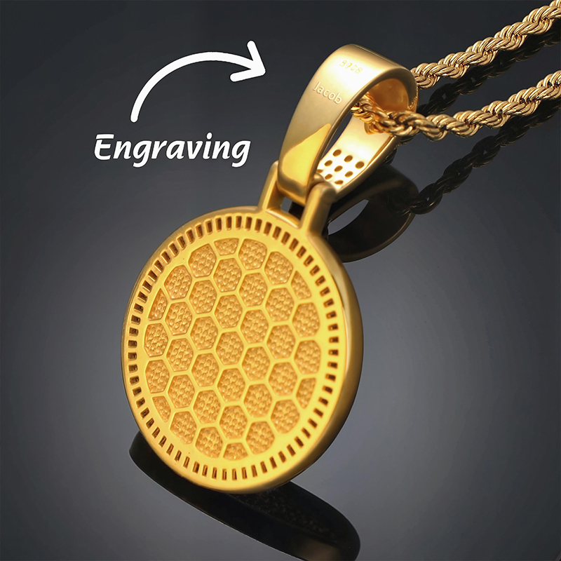 Iced Lion Pendant in Gold Iced Lion Pendant in Gold