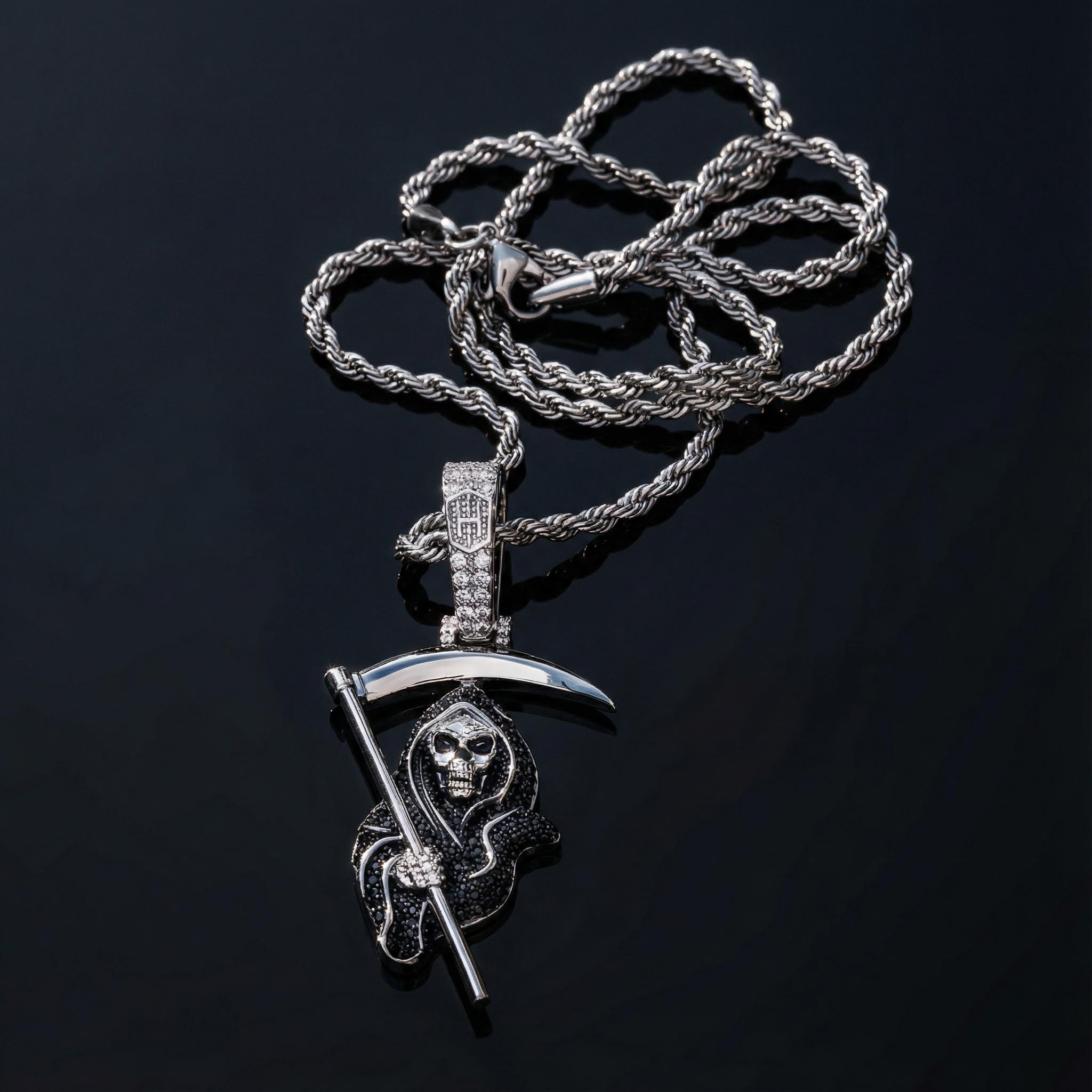  The Death Skull with Sickle Pendant
