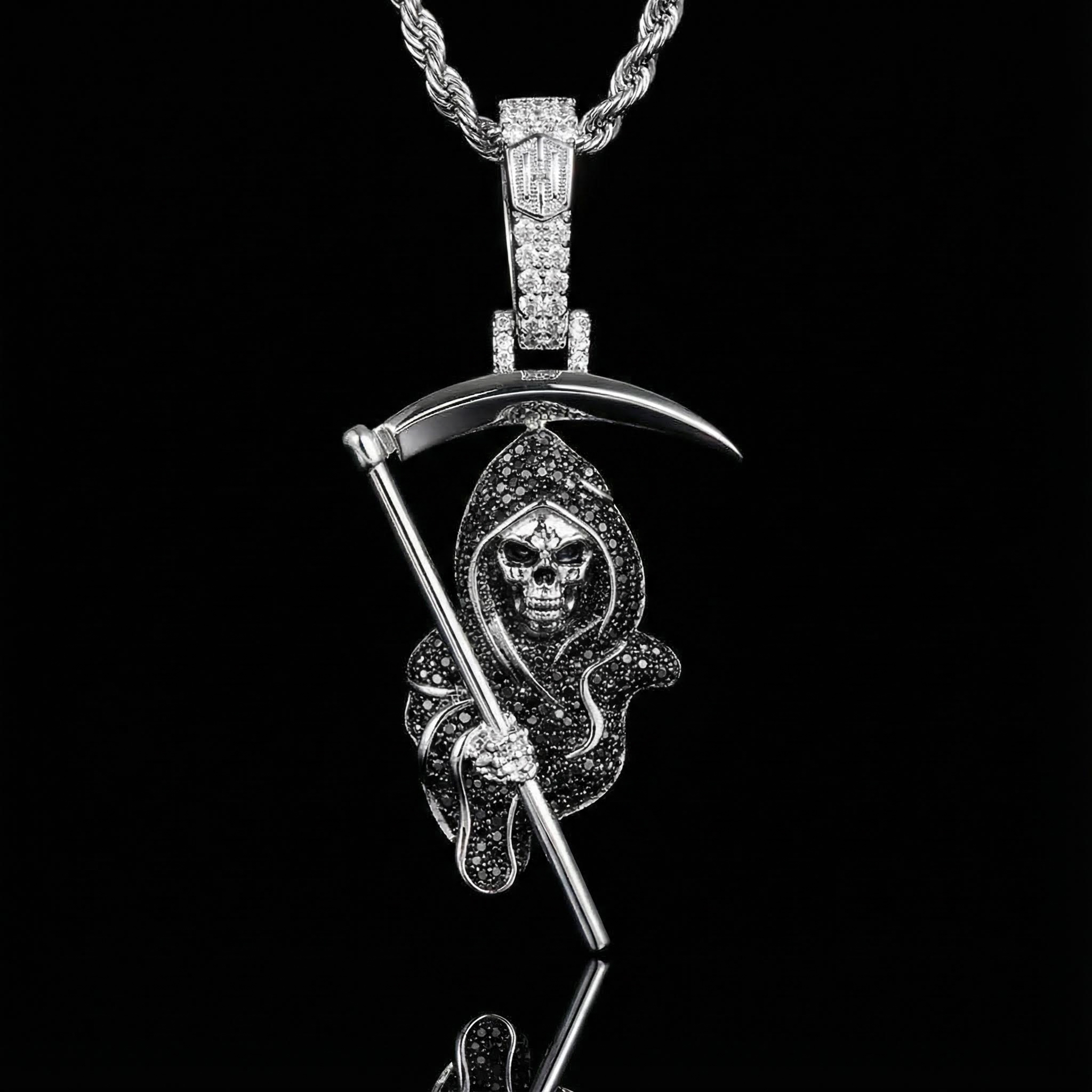  The Death Skull with Sickle Pendant