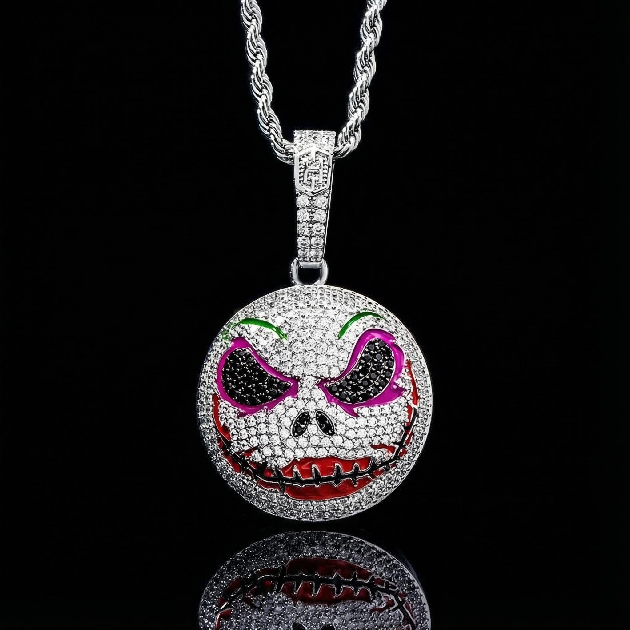 Iced Evil Makeup Face pendant Iced Evil Makeup Face pendant
