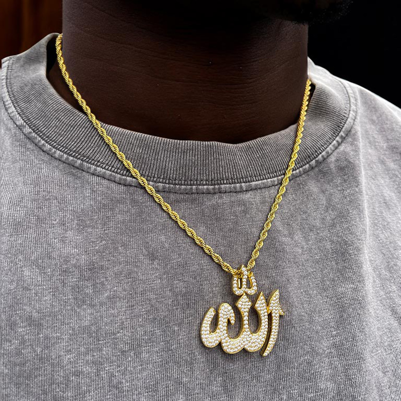 Iced Muslim Allah Pendant