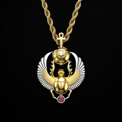 Egyptian Amulet Scarab Pendant