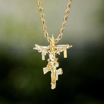 Jesus Christ Crucifix Shooting Machinery Cross
