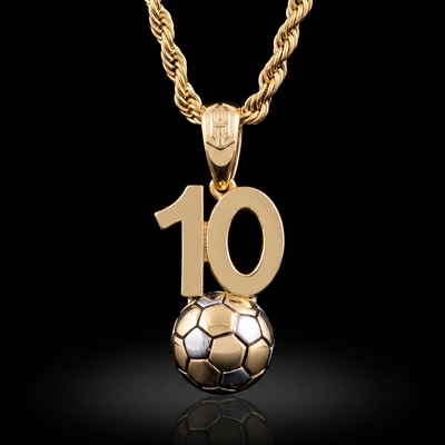 Custom Number Soccer Pendant