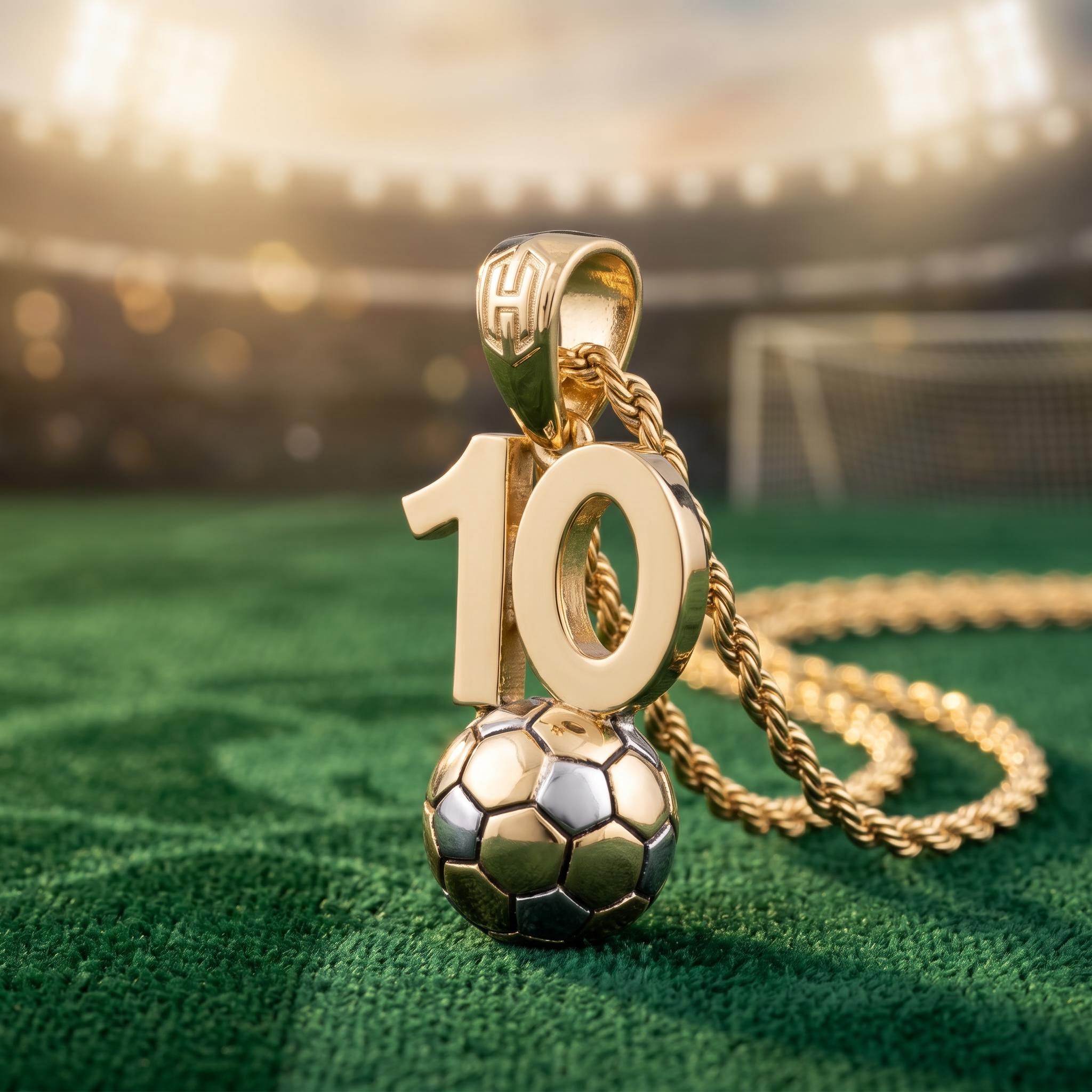 Custom Number Soccer Pendant Custom Number Soccer Pendant