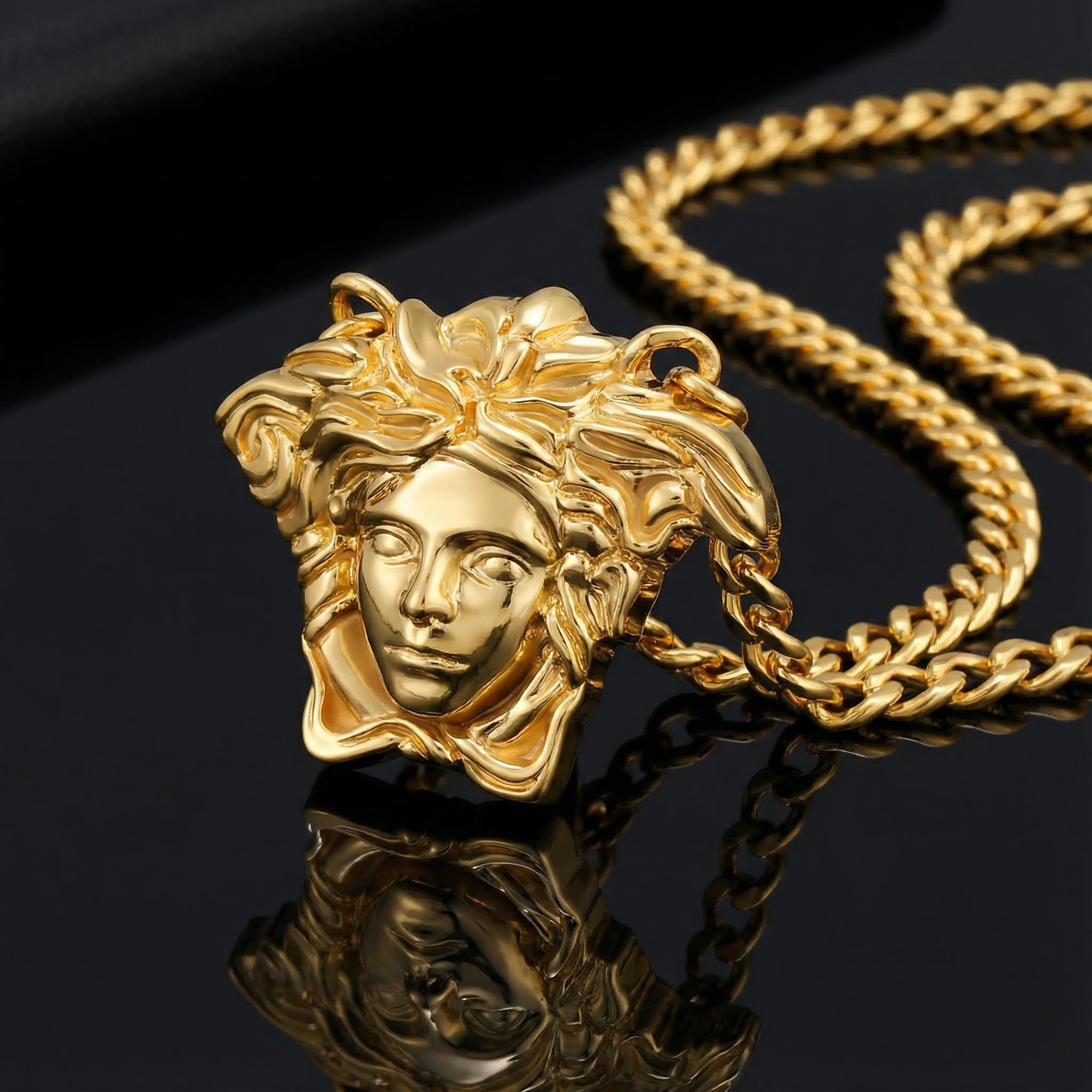 Snake Hair Banshee Cuban Necklace Snake Hair Banshee Cuban Necklace