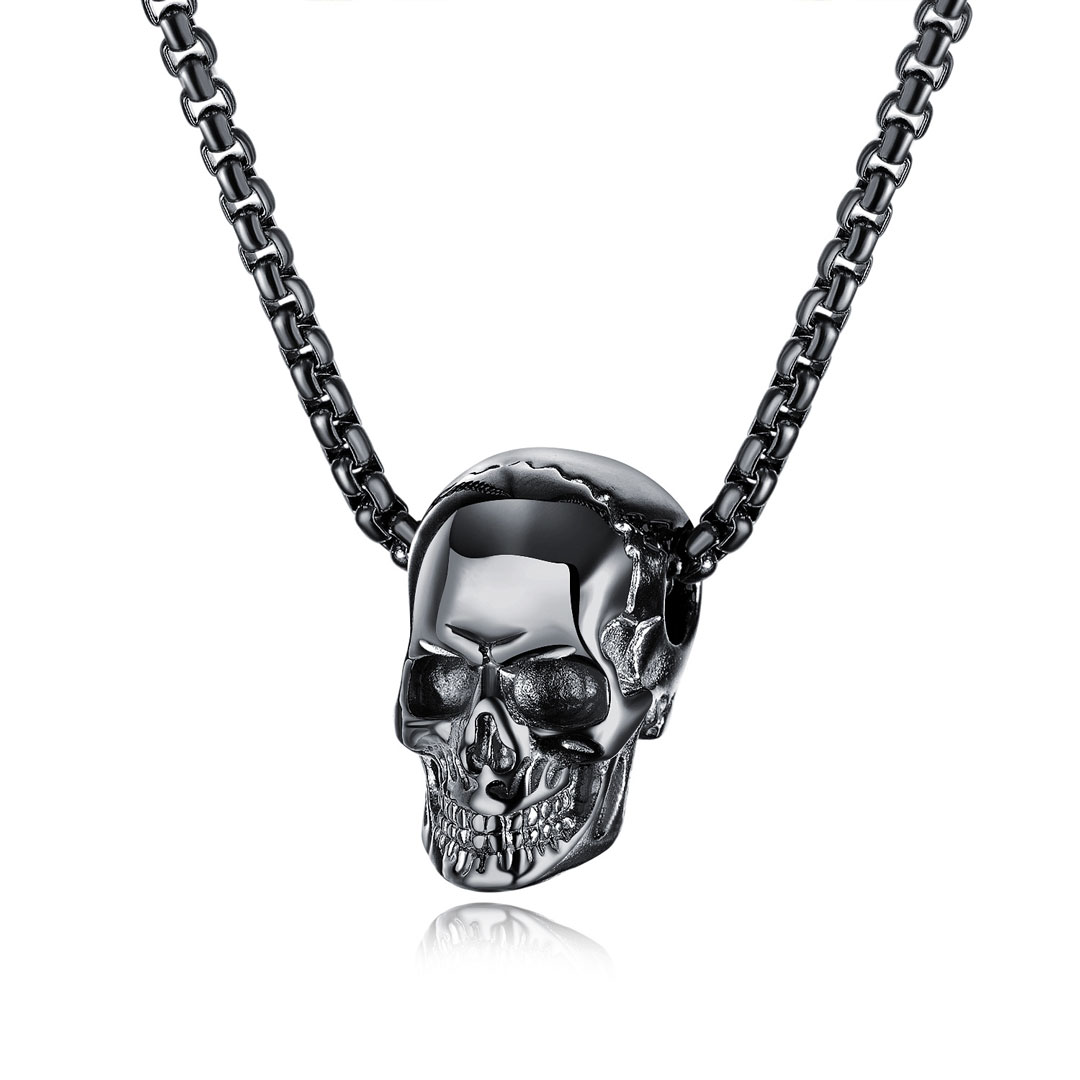 Fashion Titanium Steel Skull Pendant