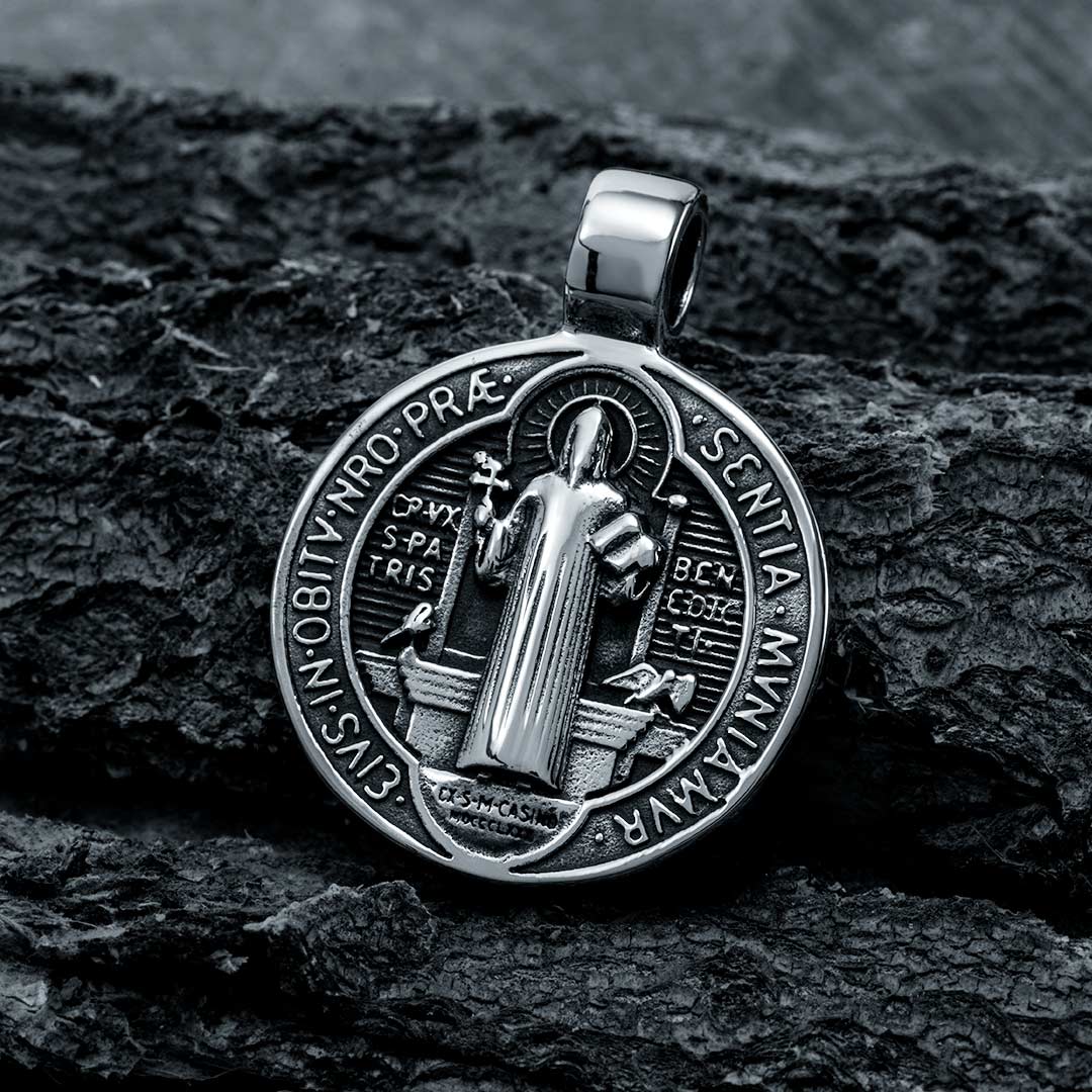 St. Benedict Medal Stainless Steel Pendant