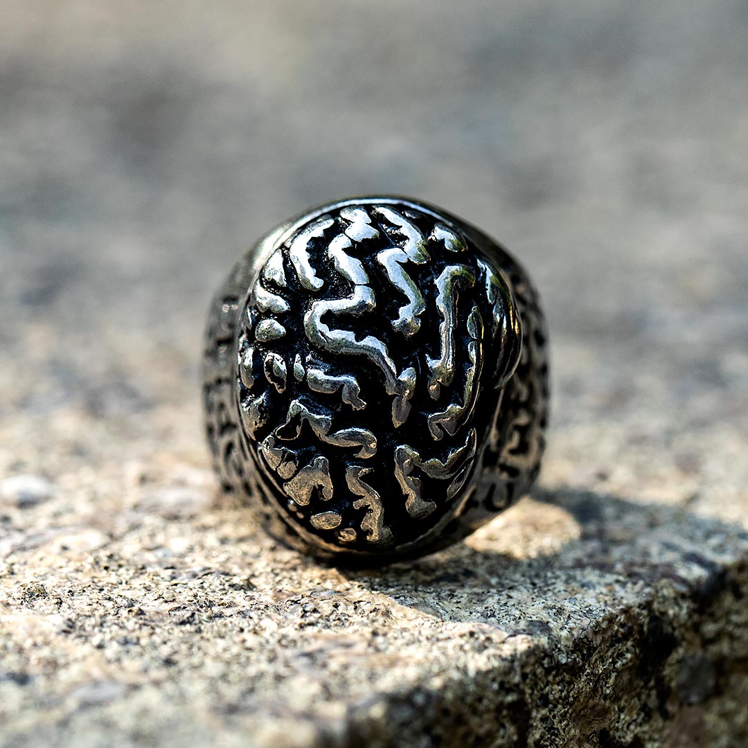 Seven Deadly Sins Brain Stainless Steel Ring