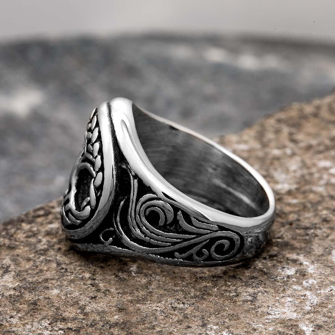 Tree of Life Celtic Stainless Steel Ring