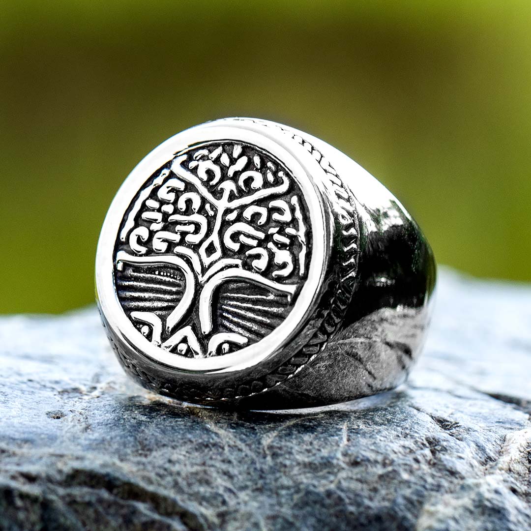 Tree of Life Viking Stainless Steel Ring