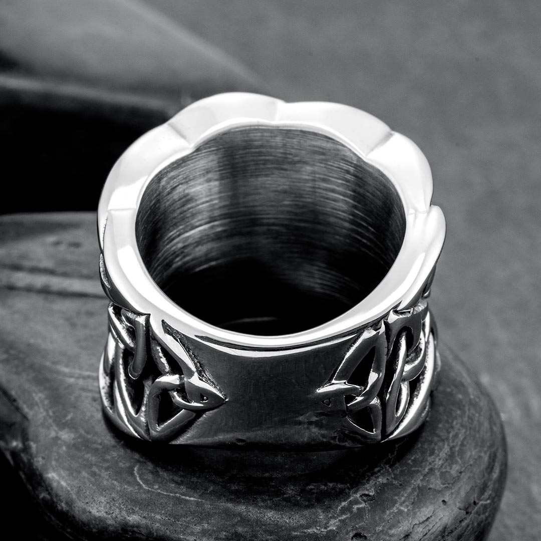 Vintage Celtic Knot Stainless Steel Ring