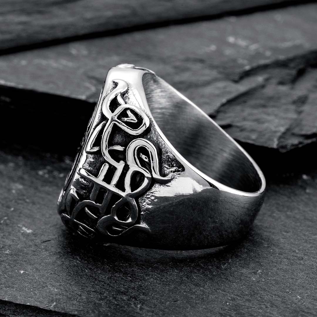 Pentagram Satanic Stainless Steel Ring