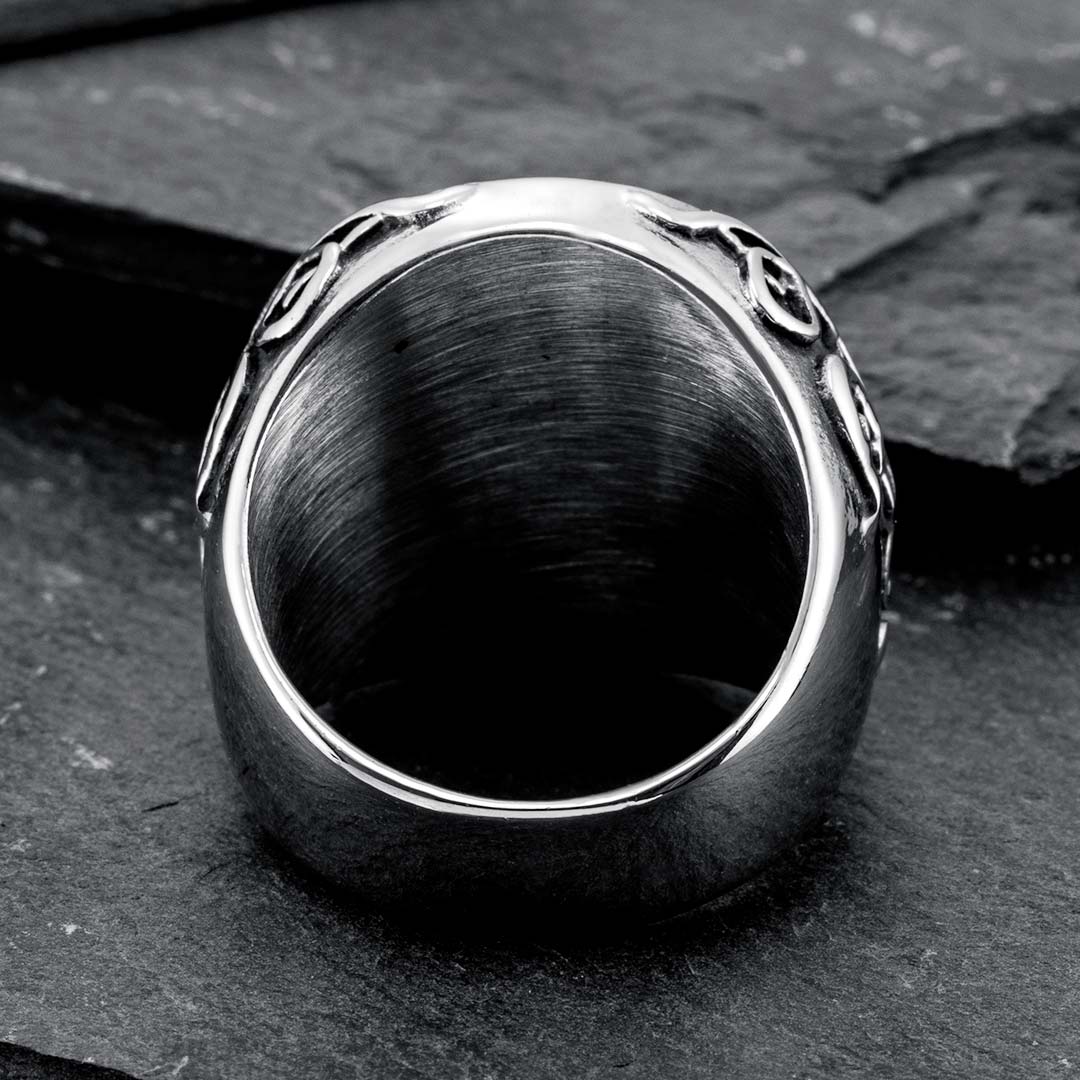 Pentagram Satanic Stainless Steel Ring