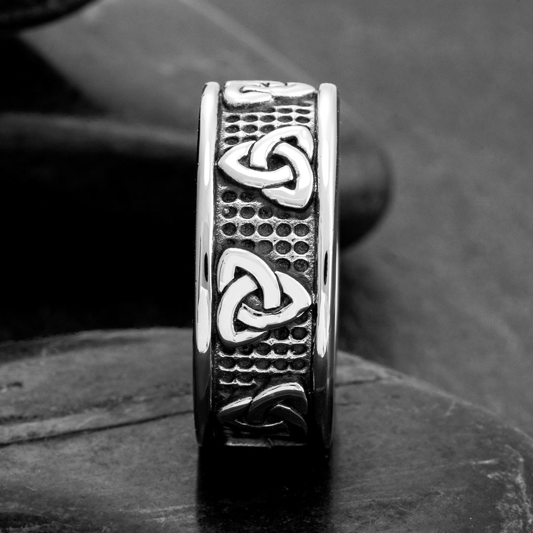 Classic Celtic Knot Brand Stainless Steel Ring