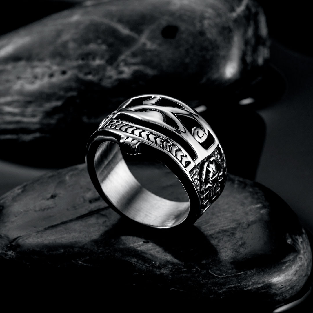  The Eye of Horus Stainless Steel Ring