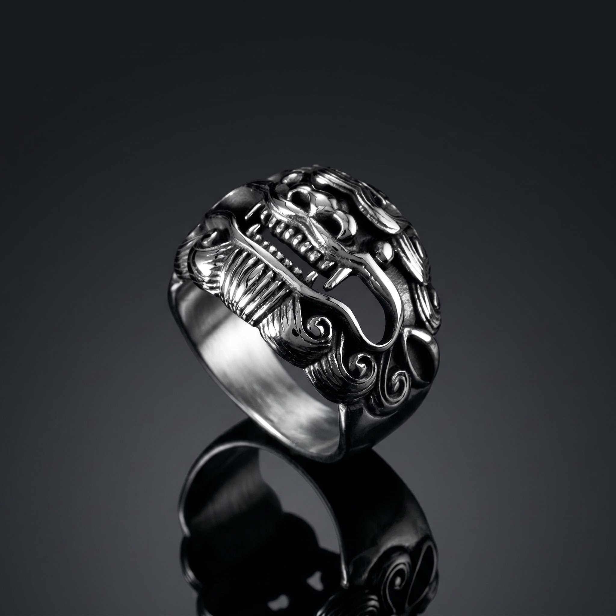 Demon Tiger Stainless Steel Ring Demon Tiger Stainless Steel Ring