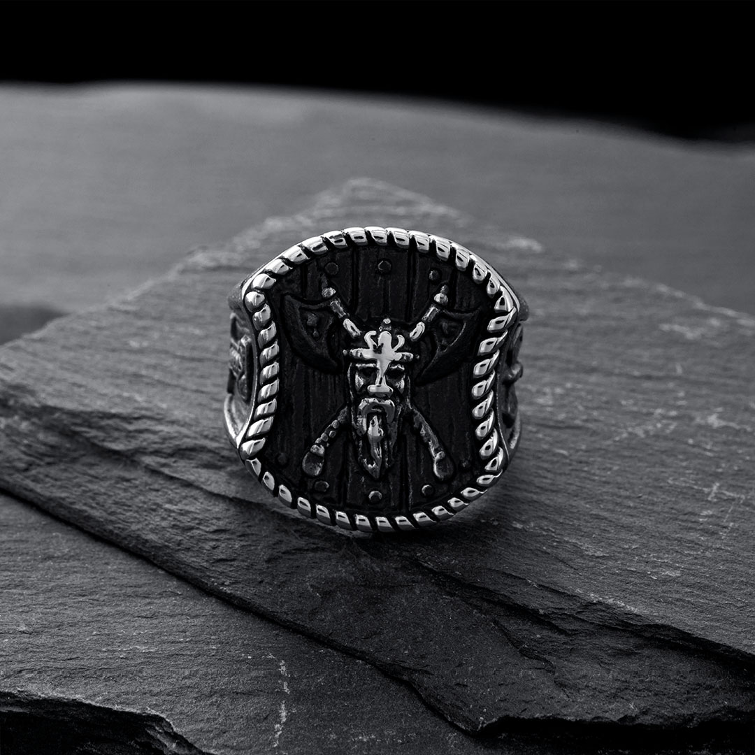  Odin Axes Stainless Steel Ring