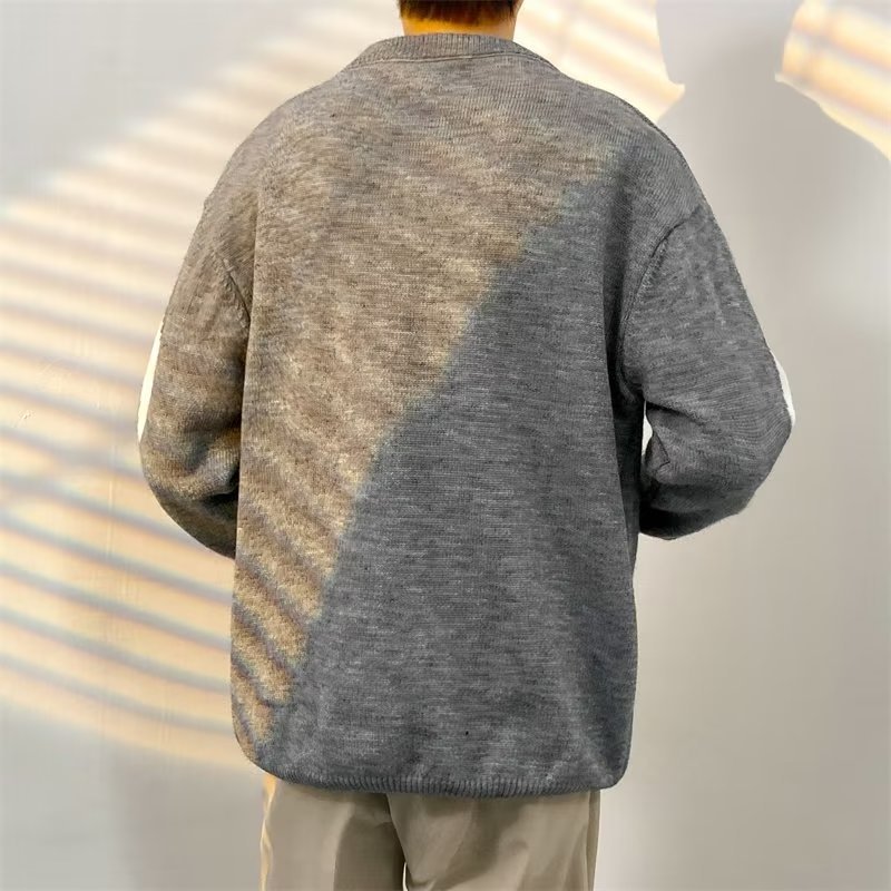 Geometric Design Knitted Sweater