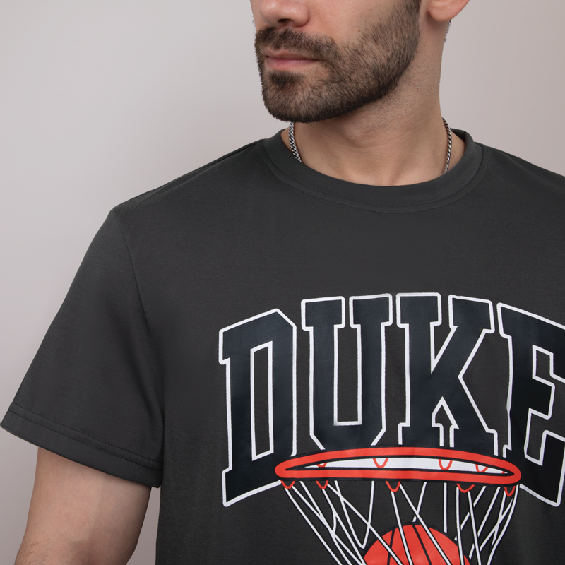 Vintage Basketball Print Short Sleeve T-Shirt