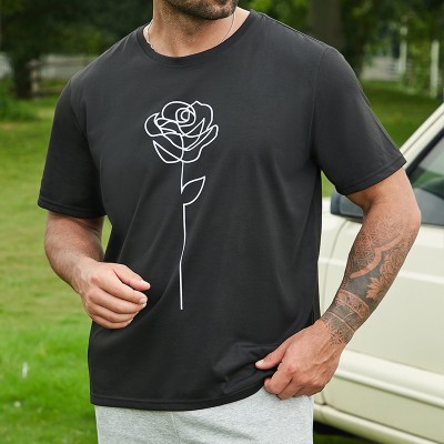 Rose Print T-Shirt