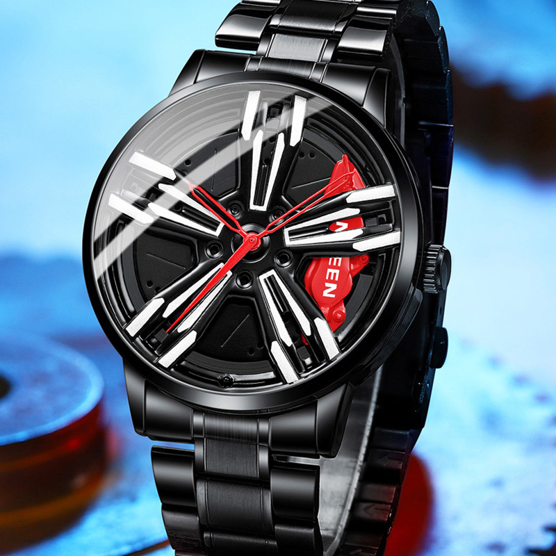  Cool Sports Car Men's Stainless Steel Quartz Watch