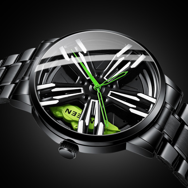  Cool Sports Car Men's Stainless Steel Quartz Watch