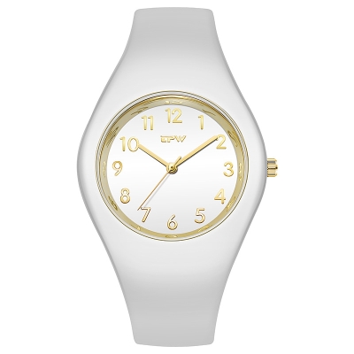 Starry Earth Rainbow Watch with Jelly Color Silicone Strap