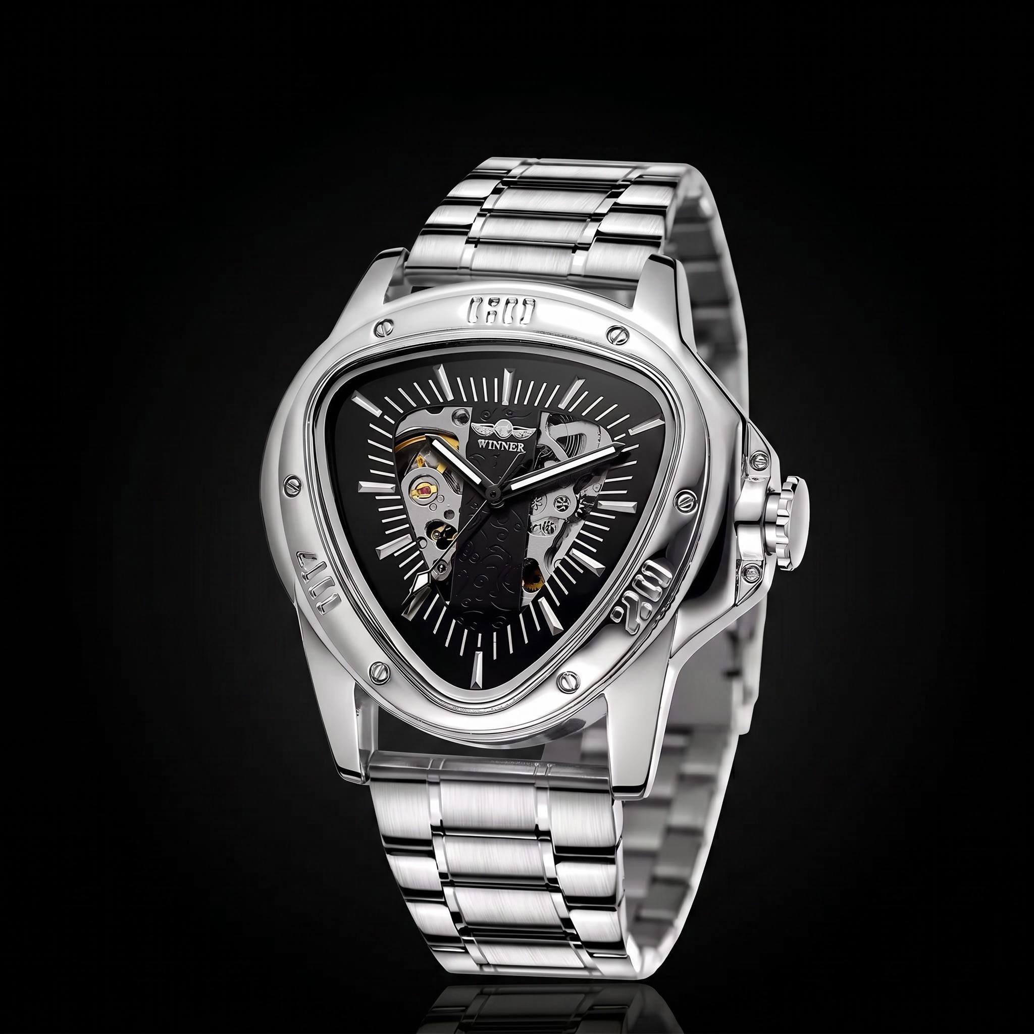 Triangle Skeleton Mechanical Automatic Sport Watch Triangle Skeleton Mechanical Automatic Sport Watch