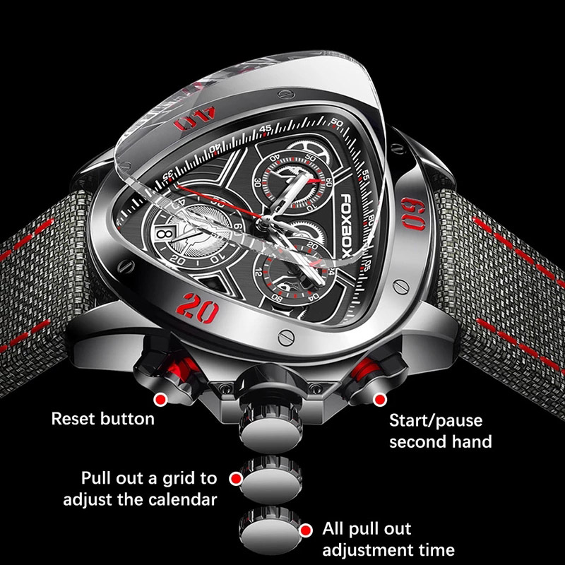  Muti-function Nylon Strap Sports Quartz Watch