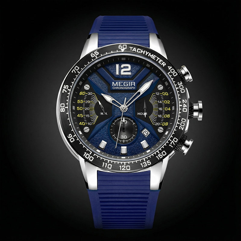 48mm Waterproof Quartz Luminous Silicone Strap Watch 48mm Waterproof Quartz Luminous Silicone Strap Watch