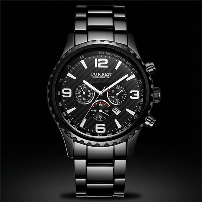 Casual Waterproof Stainless Steel Quartz Watch