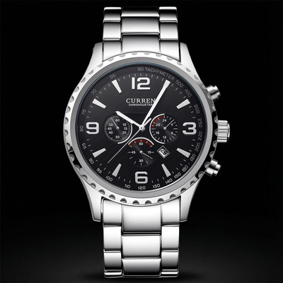 Casual Waterproof Stainless Steel Quartz Watch