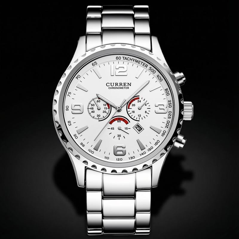 Casual Waterproof Stainless Steel Quartz Watch