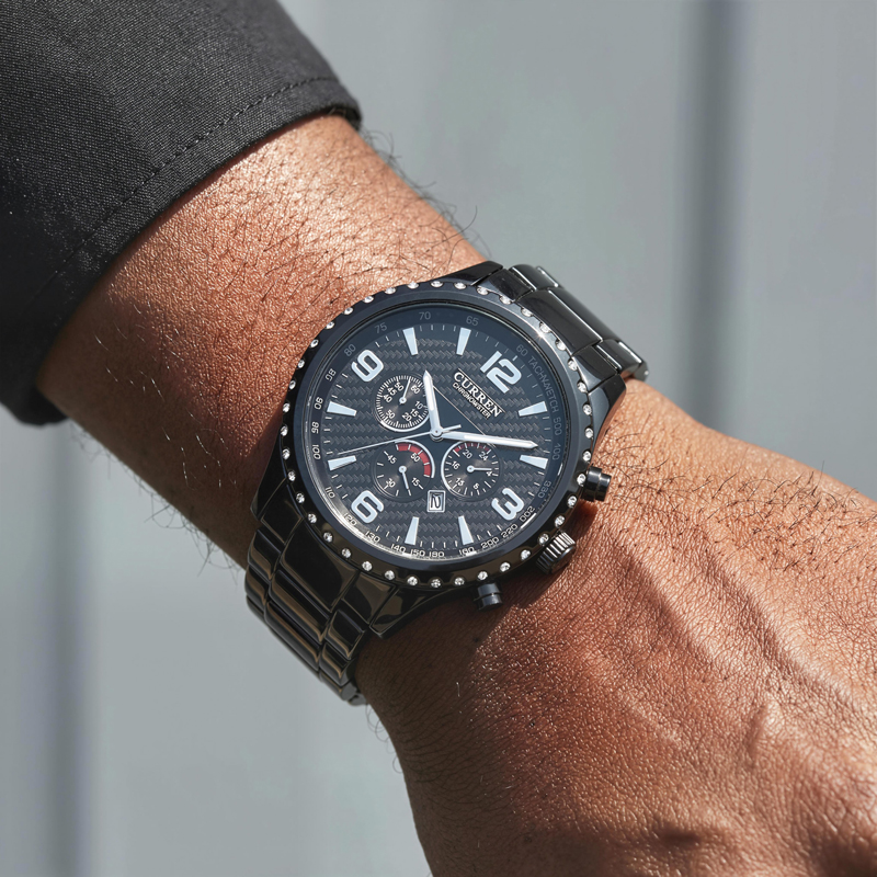 Casual Waterproof Stainless Steel Quartz Watch