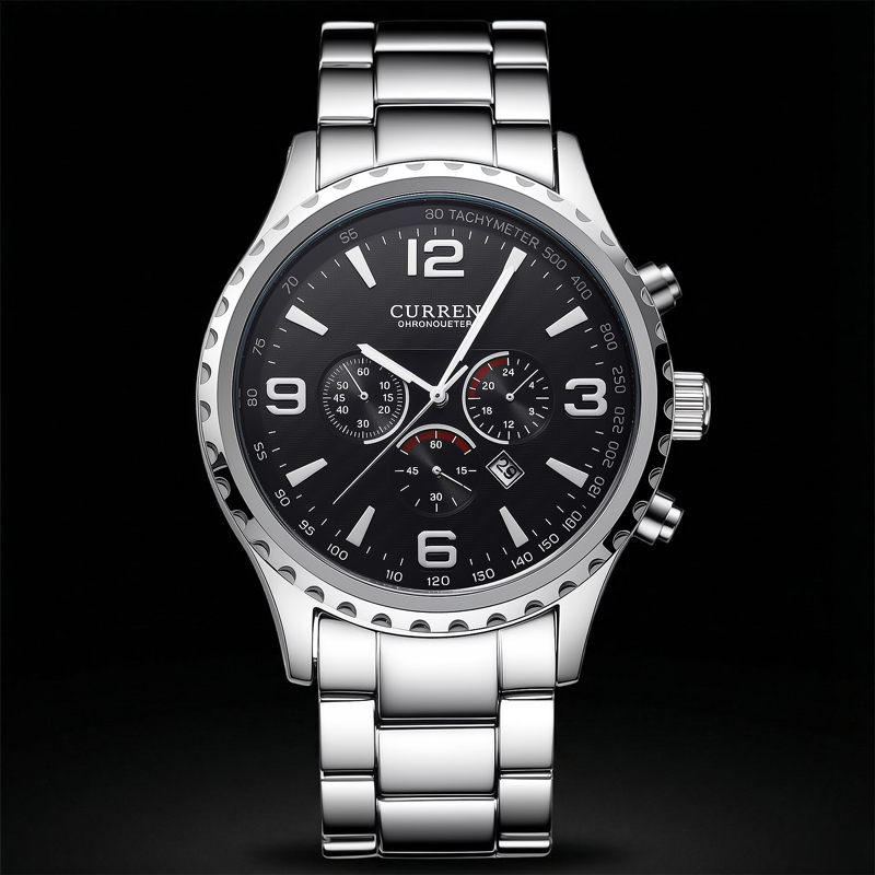 Casual Waterproof Stainless Steel Quartz Watch