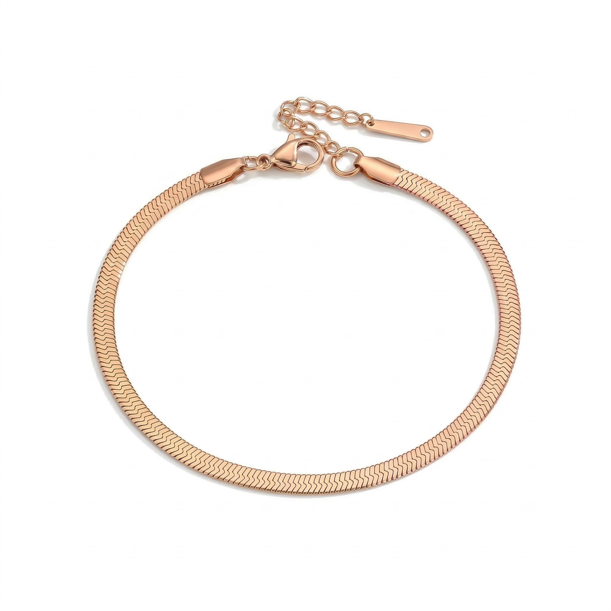  4MM Herringbone Chain Anklet