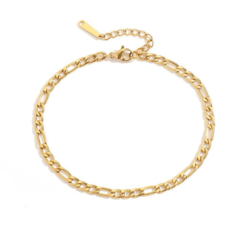  4mm Figaro Chain Anklet