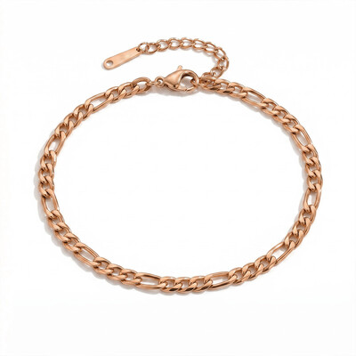  4mm Figaro Chain Anklet