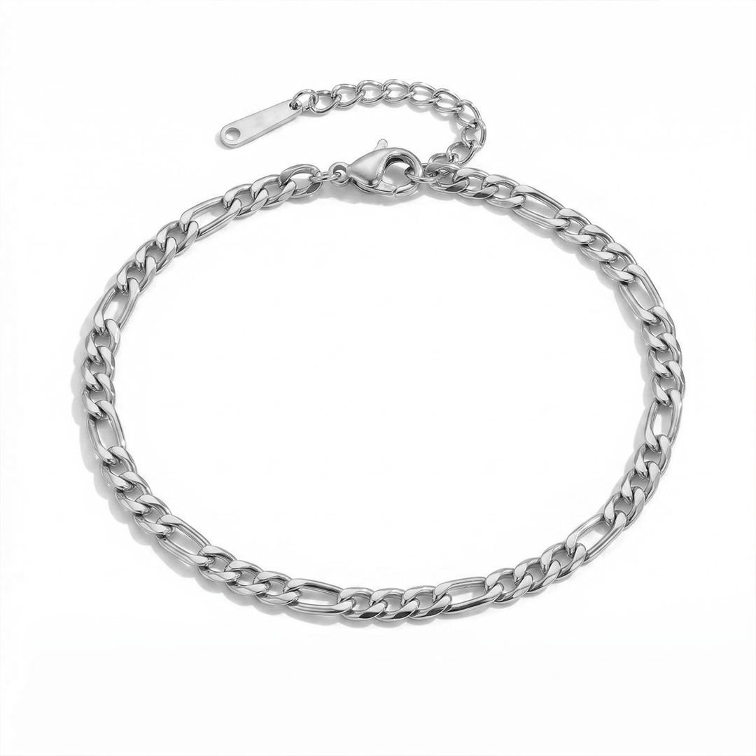  4mm Figaro Chain Anklet