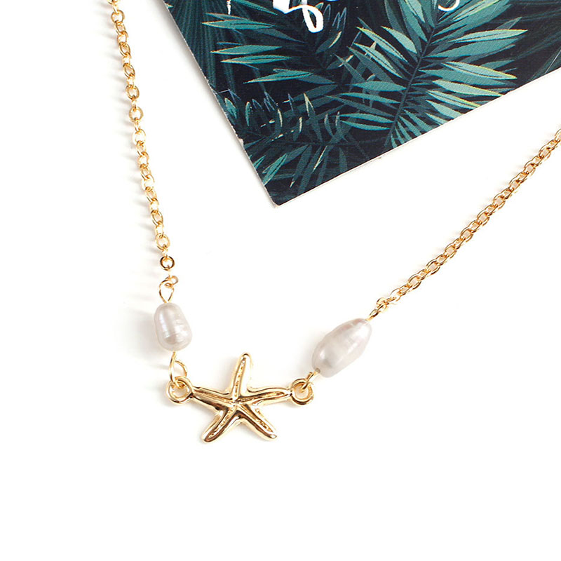 Starfish Pearl Anklet