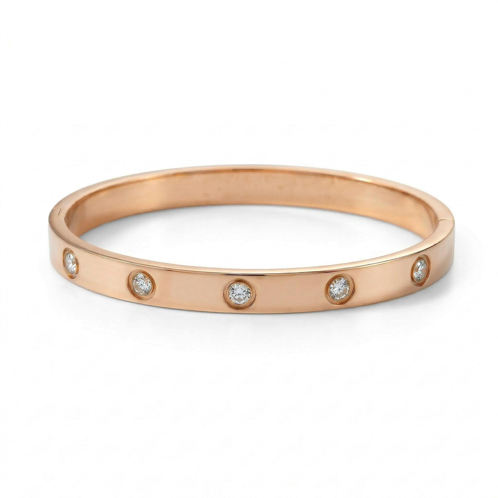 Classic Crystal Love Bangle