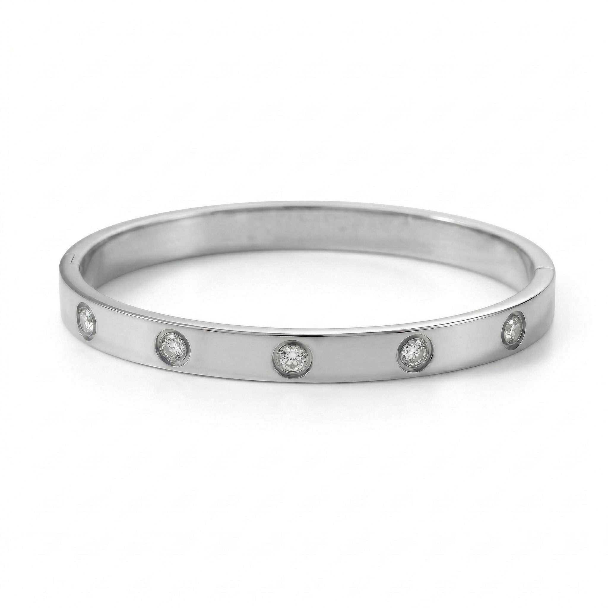 Classic Crystal Love Bangle