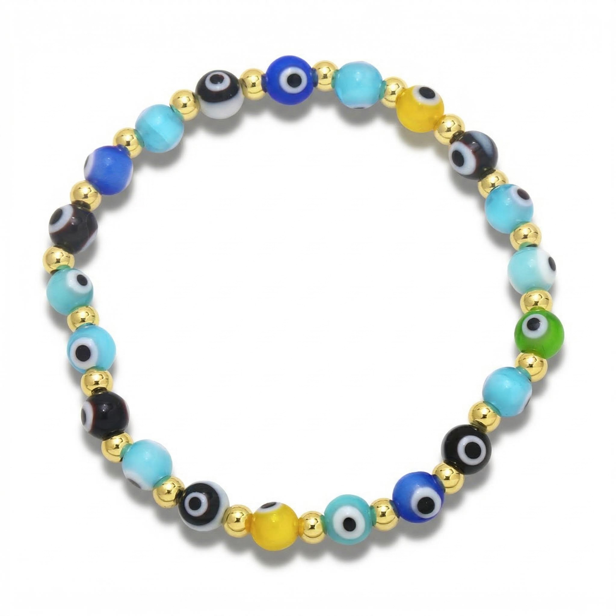 Enamel Colorful Evil Eye Bracelets