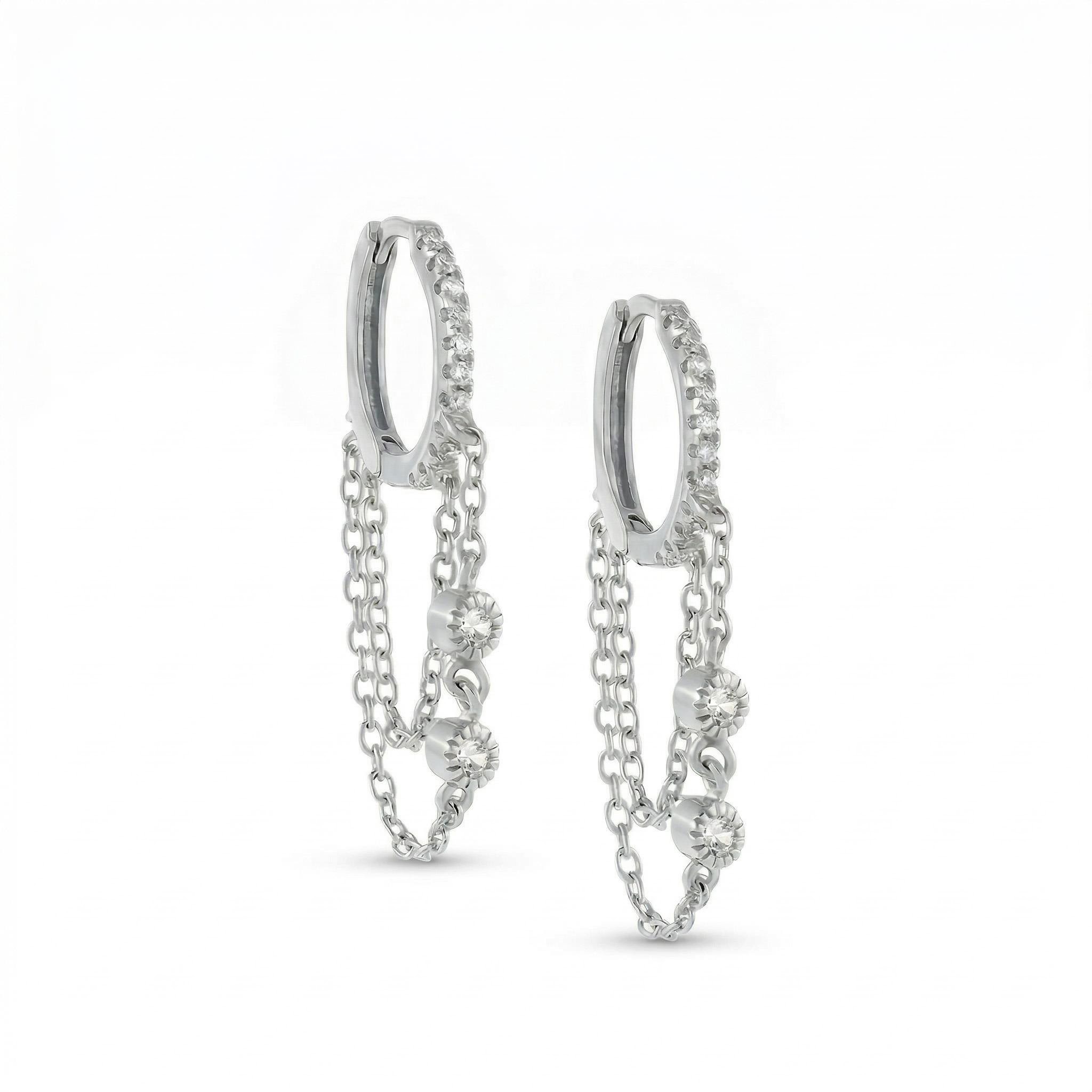  Sterling Silver Tassel Earrings