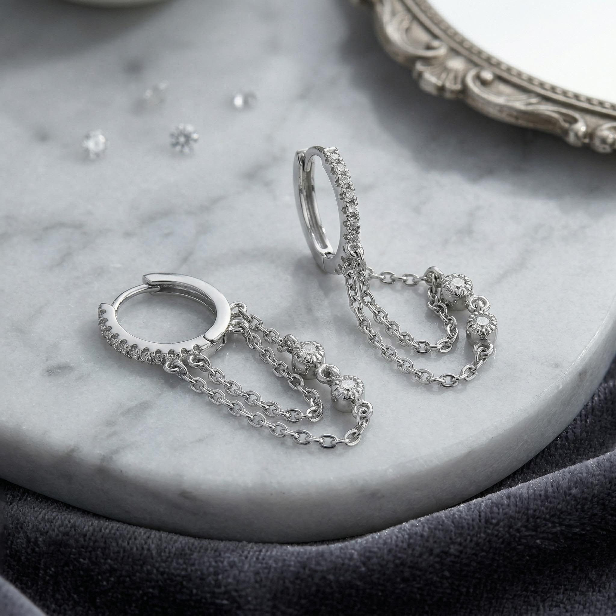  Sterling Silver Tassel Earrings