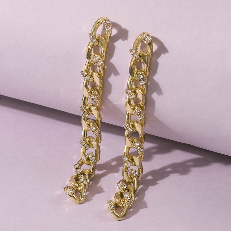 Long Chain Drop Earrings