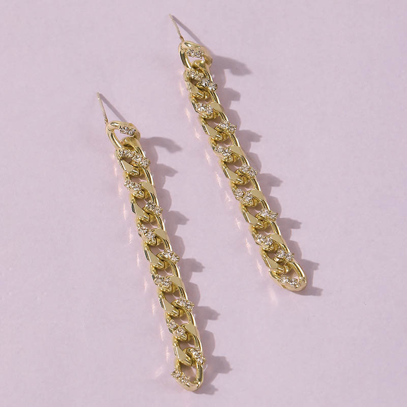 Long Chain Drop Earrings