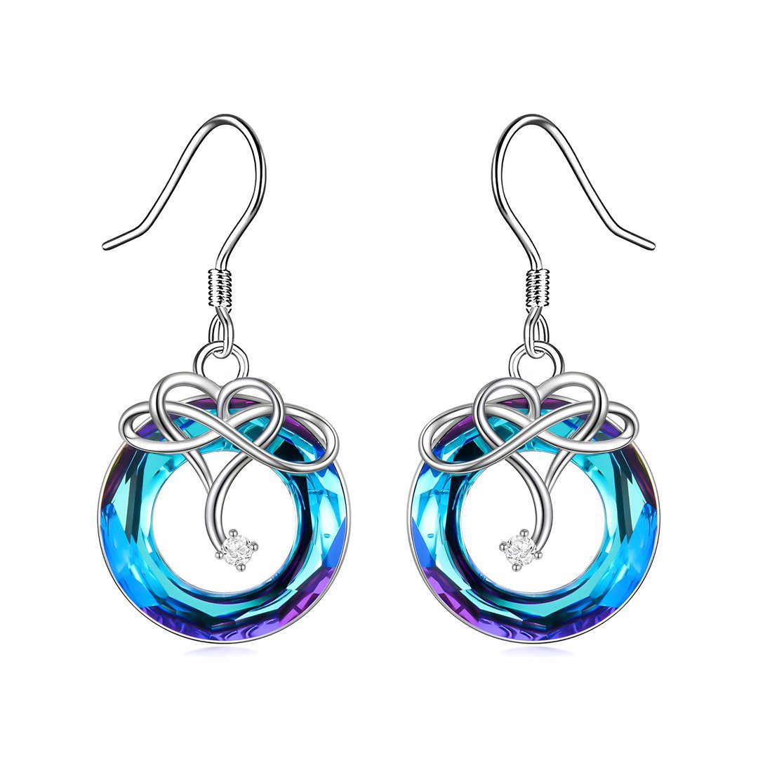  I Love You until Infinity Runs Out Crystal Infinity Earrings - For Love
